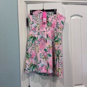 Lilly Pulitzer romper/dress with built in shorts and optional belt